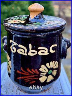 French Antique Art Pottery Ceramic Earthenware 18th' Tobacco Cigarette