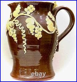 French Antique Ceramic Confit Pot Stoneware Glaze Earthenware Art Pottery