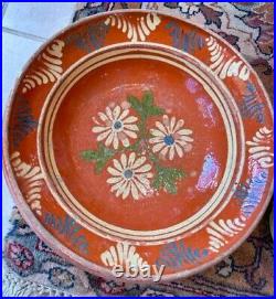 French Antique Terracotta Confit Pot Ceramic Glaze Earthenware Art Pottery