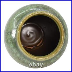 Fulper 1917-23 Vintage Art Pottery Crystalline Green Ceramic Vase 577