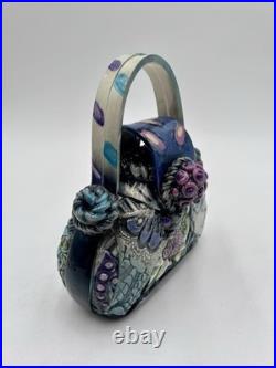 Gail Markiewicz Ceramic Textured Purse Handbag Sculpture Whimsical Art Pottery