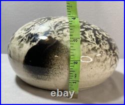 Gary McCloy Designer Glaze Floral Orb Art Pottery