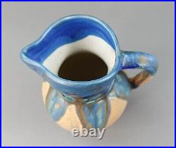 Gilbert Metenier French Art Deco Crystalline Glaze Ceramic Art Pottery Pitcher