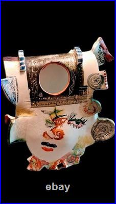 Gilbert Portanier Stunning abstract ceramic Sculpture, 1989