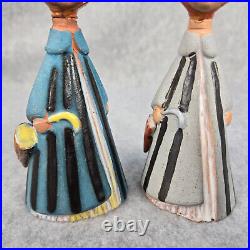 Girl with Umbrella Judit Bolgar Cottagecore Mid-Centry Hungary Art Pottery Ceramic