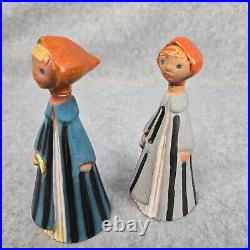 Girl with Umbrella Judit Bolgar Cottagecore Mid-Centry Hungary Art Pottery Ceramic