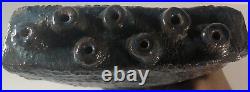 Glazed Ceramic Pottery Sea Blue Coral Reef Table Art. MSRP $699 One Of A Kind