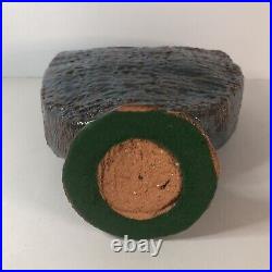 Glazed Ceramic Pottery Sea Blue Coral Reef Table Art. MSRP $699 One Of A Kind