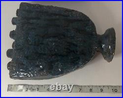Glazed Ceramic Pottery Sea Blue Coral Reef Table Art. MSRP $699 One Of A Kind