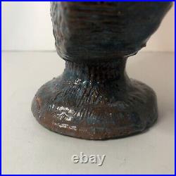 Glazed Ceramic Pottery Sea Blue Coral Reef Table Art. MSRP $699 One Of A Kind