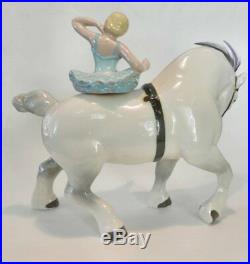 Gorgeous Vintage Metlox Poppytrail Draft Horse Ceramic Arts Studio Rider Circus