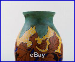 Gouda. Hand painted art nouveau vase. The Netherlands, 1920's