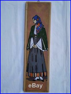 Greek Tile Art Traditional Costumes Studio Art Ceramic Decor, Women, Tsakirakis