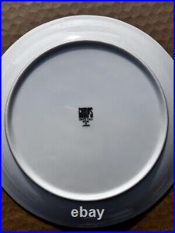 Gump's Botan Asst. Plates Blue Yellow Pink Multi-Color Flowers Lot of 12