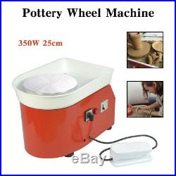 HQ 350W 110V Electric Pottery Wheel Ceramic Machine 25CM Work Clay Art Craft
