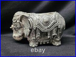 HTF Vintage Arnel's Pottery Ceramic Elephant Planter, Gray