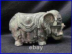 HTF Vintage Arnel's Pottery Ceramic Elephant Planter, Gray