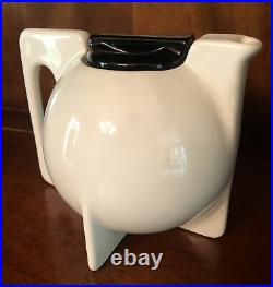 HTF Vintage Modernist Bauhaus Rare Design Black&White Art Pottery Ceramic Teapot