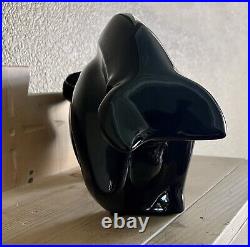 Haeger Modern Deco Art Pottery Black Ceramic Bull Figurine Statue
