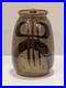 Hand Thrown Art Pottery Vase Glazed Gray Brown Blue Signed Charlie