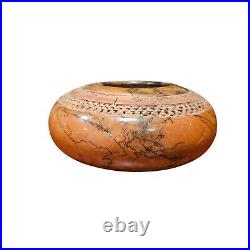 Handmade 1997 Decorative Ceramic Vessel by Carl Gray Whitkop Smoke-Fired Pot