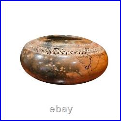 Handmade 1997 Decorative Ceramic Vessel by Carl Gray Whitkop Smoke-Fired Pot