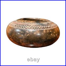 Handmade 1997 Decorative Ceramic Vessel by Carl Gray Whitkop Smoke-Fired Pot