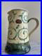 Handmade Decorative Large Art Pottery Pitcher By Danko in Bulgaria