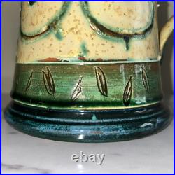 Handmade Decorative Large Art Pottery Pitcher By Danko in Bulgaria Handmade Decorative Large Art Pottery Pitcher By Danko in Bulgaria