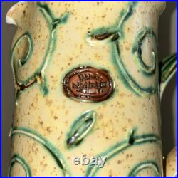 Handmade Decorative Large Art Pottery Pitcher By Danko in Bulgaria