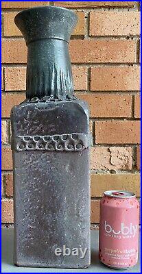 Handmade Tall Vintage Purple Gray Stoneware Vase Ceramic Art Pottery Handmade Tall Vintage Purple Gray Stoneware Vase Ceramic Art Pottery