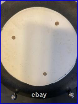 Handmade ceramic clay art pottery cat bowl platter 13 signed modern