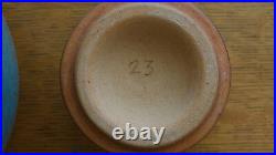 Harding Black 1964 Ceramic Lidded Urn or Vase Teal Blue Texas Studio Pottery