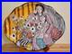 Henri Matisse Inspired Art Pottery Plaque/ Tray Titled Women In Purple Robe