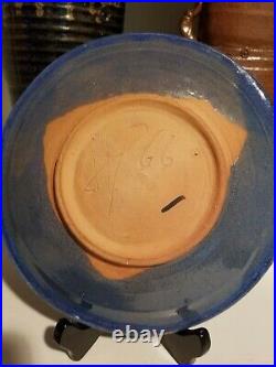 Henry Varnum Poor Studio pottery Ceramic Plate Artist Signed RARE