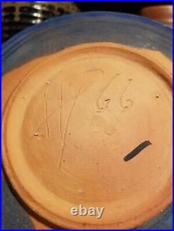 Henry Varnum Poor Studio pottery Ceramic Plate Artist Signed RARE