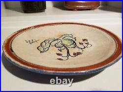 Henry Varnum Poor Studio pottery Ceramic Plate Artist Signed RARE