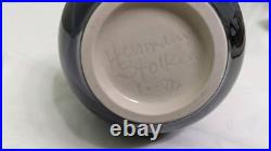 Herrmann Stolken Vintage Art Pottery Vase (1982), Signet