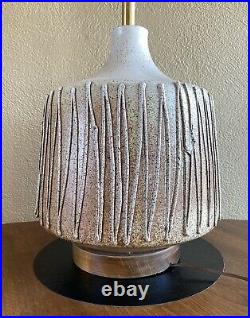 Huge 1960s Art Pottery Ceramic Lamp David Cressey California Mid Century Modern