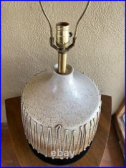 Huge 1960s Art Pottery Ceramic Lamp David Cressey California Mid Century Modern