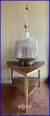 Huge 1960s Art Pottery Ceramic Lamp David Cressey California Mid Century Modern