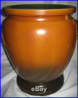 Huge & Rare! Antique Roseville # 776-14 Pinecone Sand Jar Art Pottery Vase