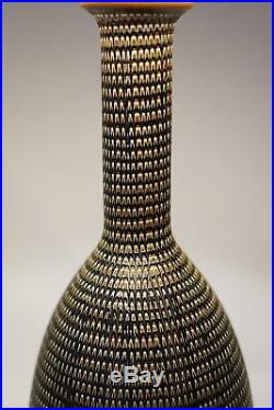 Hyalyn Basketry Ceramic Pottery Lamp Mid-century Modern/arts & Crafts Vtg