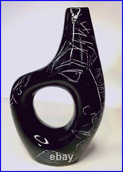 IGOR STUDIOS Santo Stefano Ceramic Art Pottery Pitcher Vase 1950's MCM Signed