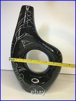 IGOR STUDIOS Santo Stefano Ceramic Art Pottery Pitcher Vase 1950's MCM Signed