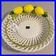 ITALY ORGIA handmade ceramic fruit basket bowl lemon lemons art pottery NWT