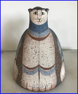 Incredible ceramic cat pouring vessel sculpture