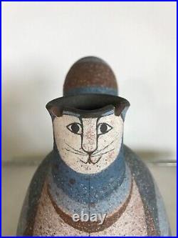 Incredible ceramic cat pouring vessel sculpture