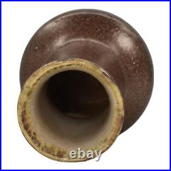 Indian Hills Colorado 1950s Vintage Art Pottery Pyrite Glaze Brown Ceramic Vase
