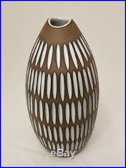 Ingrid Atterberg Upsala-Ekeby Negro Vase 2133 Studio Art Pottery Earthenware MCM